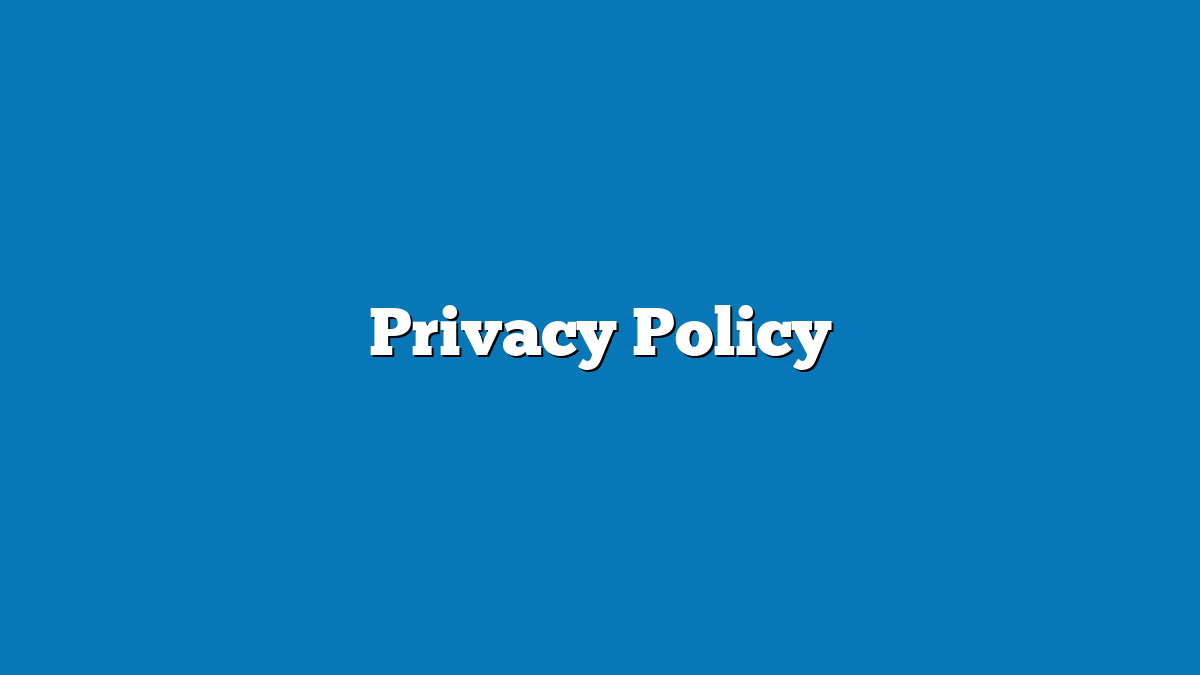 Privacy Policy